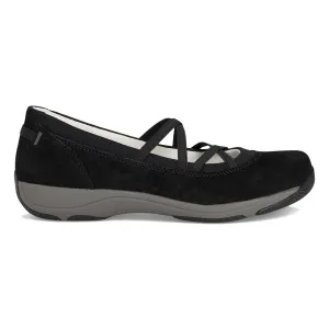 Dansko Women's Harper Black Suede Light Arch Neon Bright
