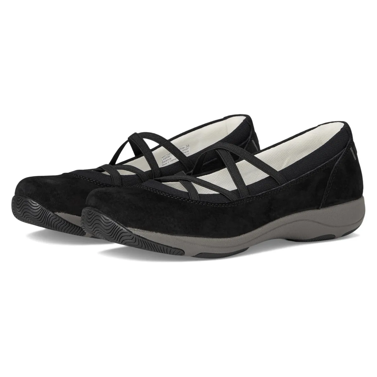 Dansko Women's Harper Black Suede School Run Comfortable Arch Support