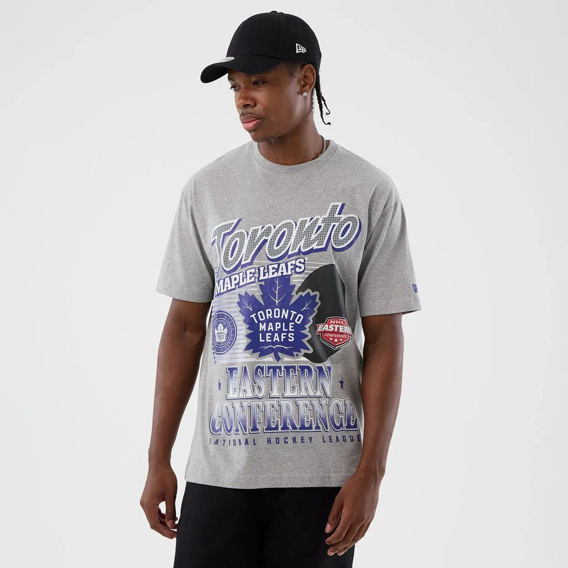 Toronto Maple Leafs NHL Sport Classic Grey T-Shirt Raw Edge Hem