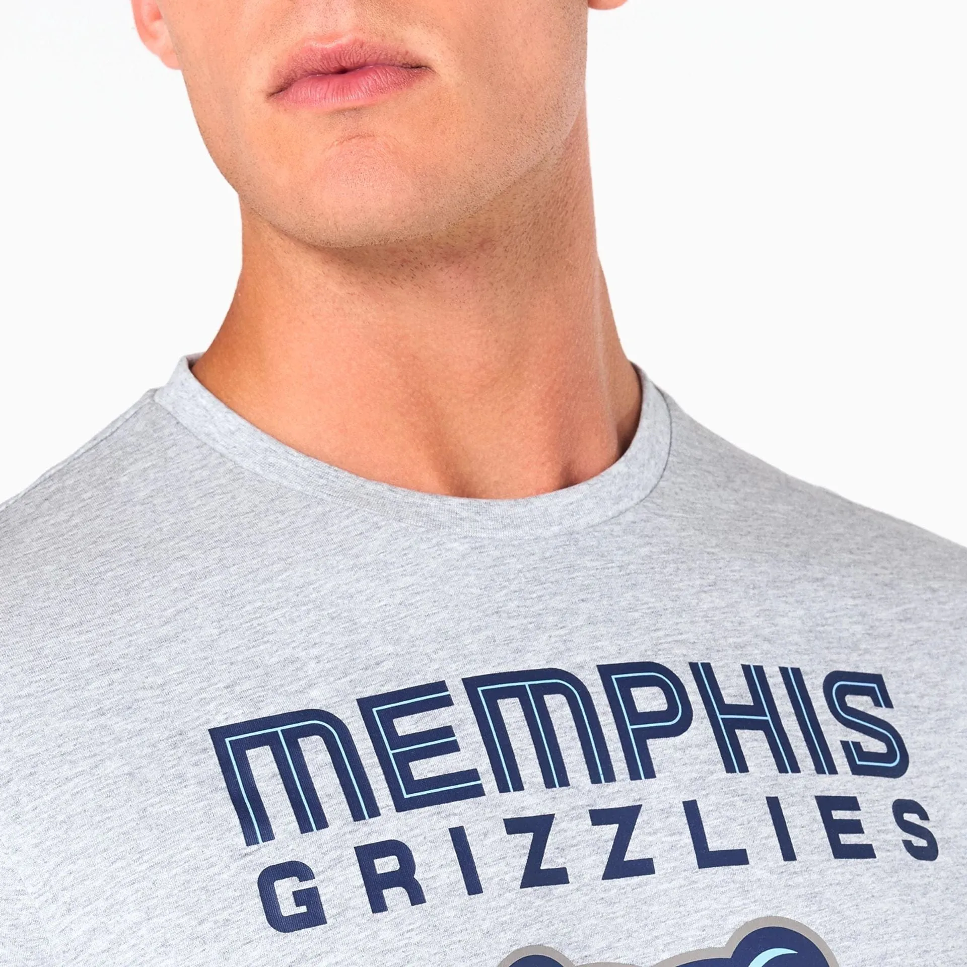 Easy Wear Style Memphis Grizzlies NBA Grey T-Shirt