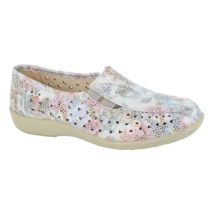 Boulevard Womens Shoe L130FM Multi Floral Flexible Grip