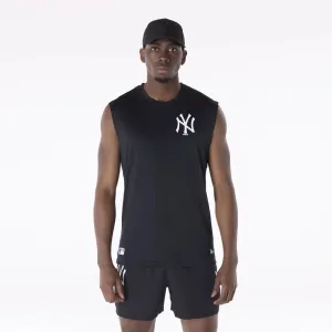 New York Yankees MLB Black Sleeveless Vest Vintage Wash