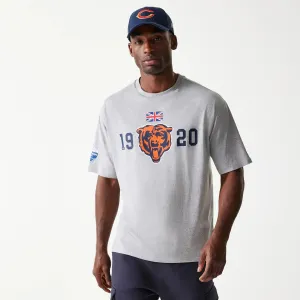black friday Low Profile Silhouette Chicago Bears NFL Games Square Arch Grey Oversized T-Shirt