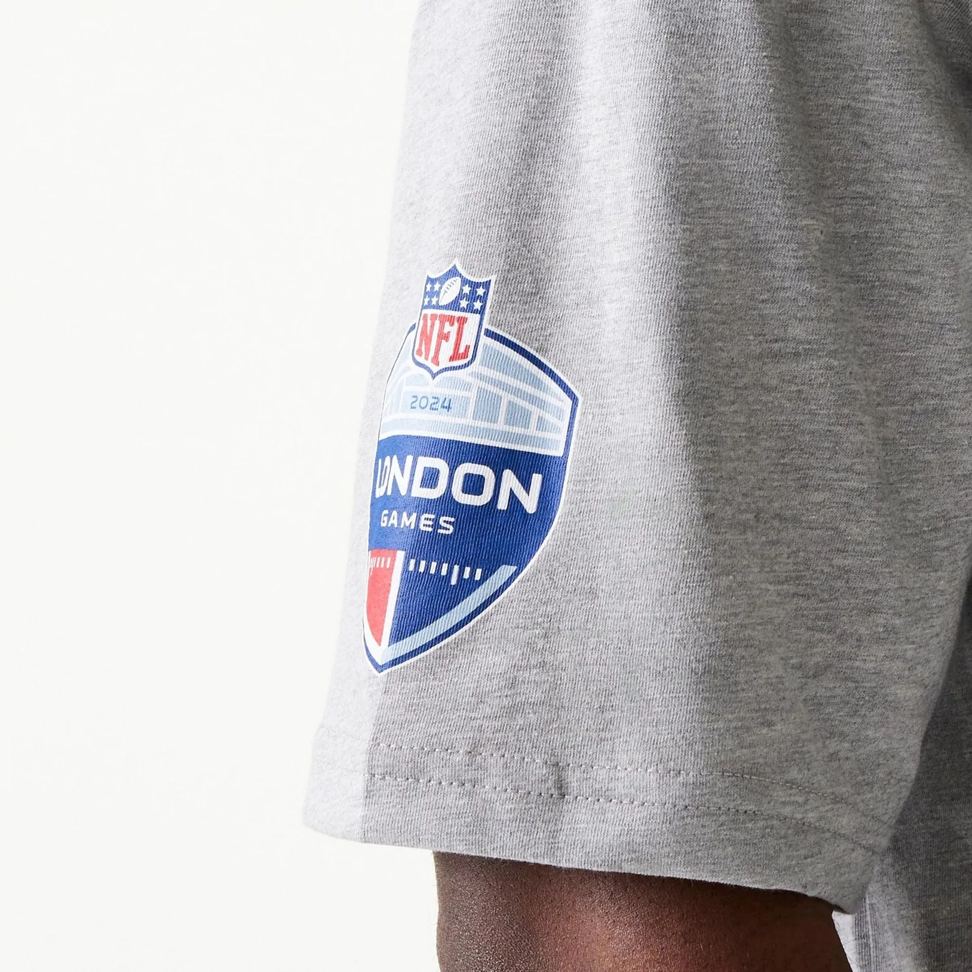 Chicago Bears NFL Games Square Arch Grey Oversized T-Shirt Cozy Essentials Travel Comfort Style