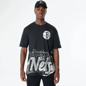 Brooklyn Nets Sport Classic Black T-Shirt Trendy Casual Wear thermal