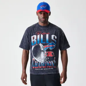 No Slip Shoulder Design spandex blend Buffalo Bills Sport Classic Black T-Shirt