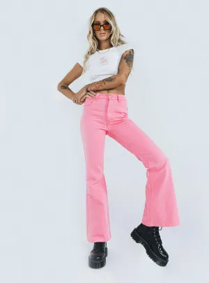 Cabarita Lounge Denim Jeans Pink Earthy Streetwear Fan Nature Lover Professional Wear Artist Vibe
