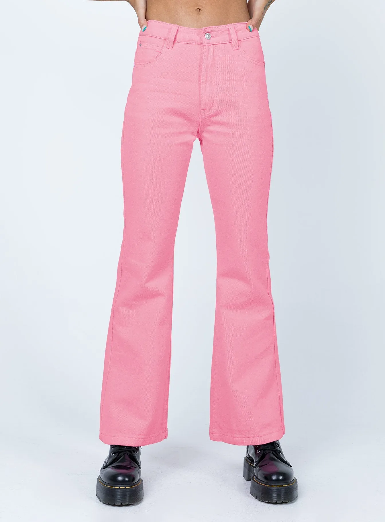 Cabarita Lounge Denim Jeans Pink Weekend Style Smooth