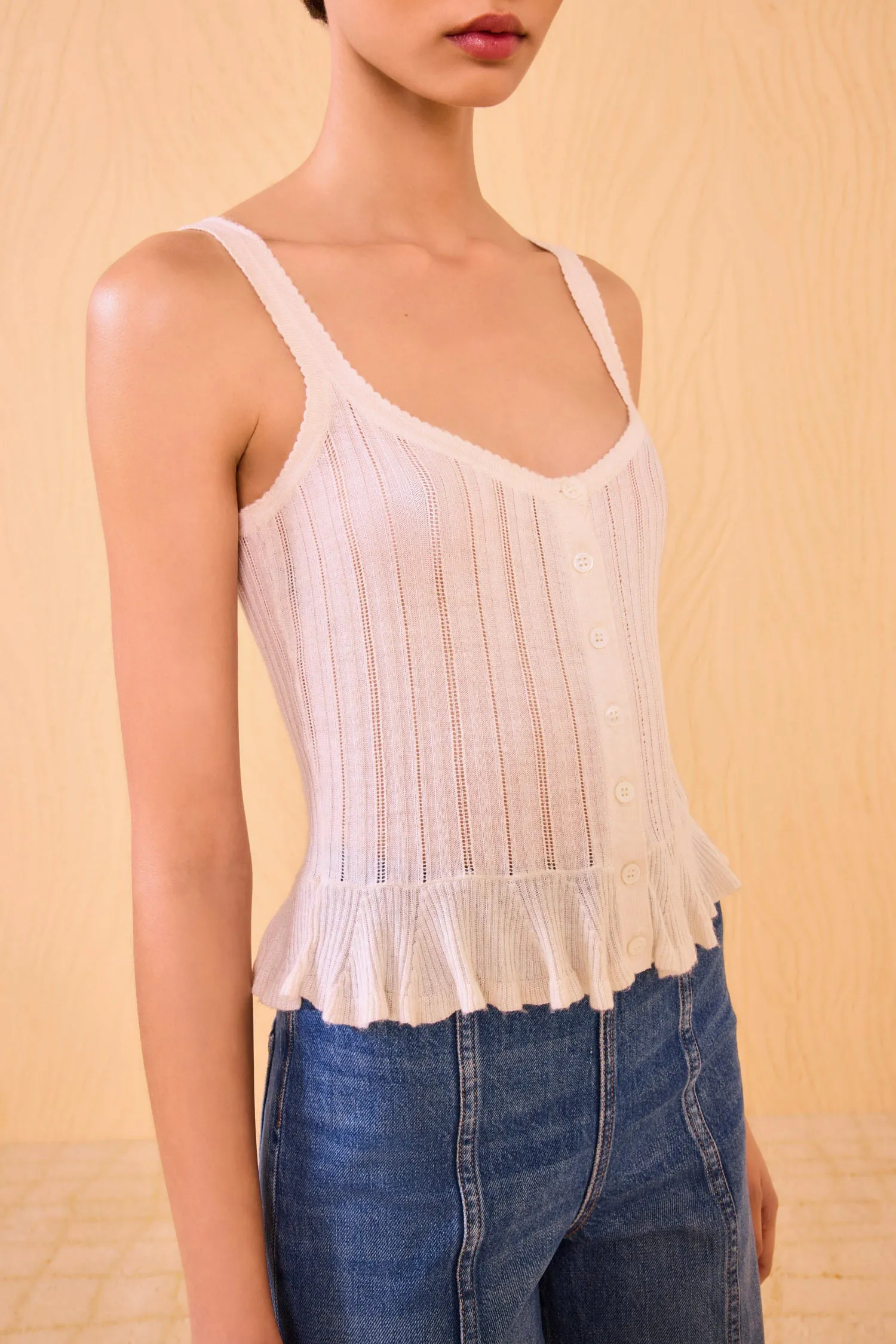 Callie Knit Camisole - Pristine MultiPocket System