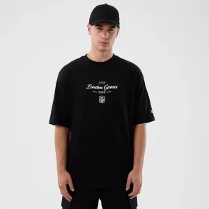 London Games NFL International Series Games Black Oversized T-Shirt Casual Vibe