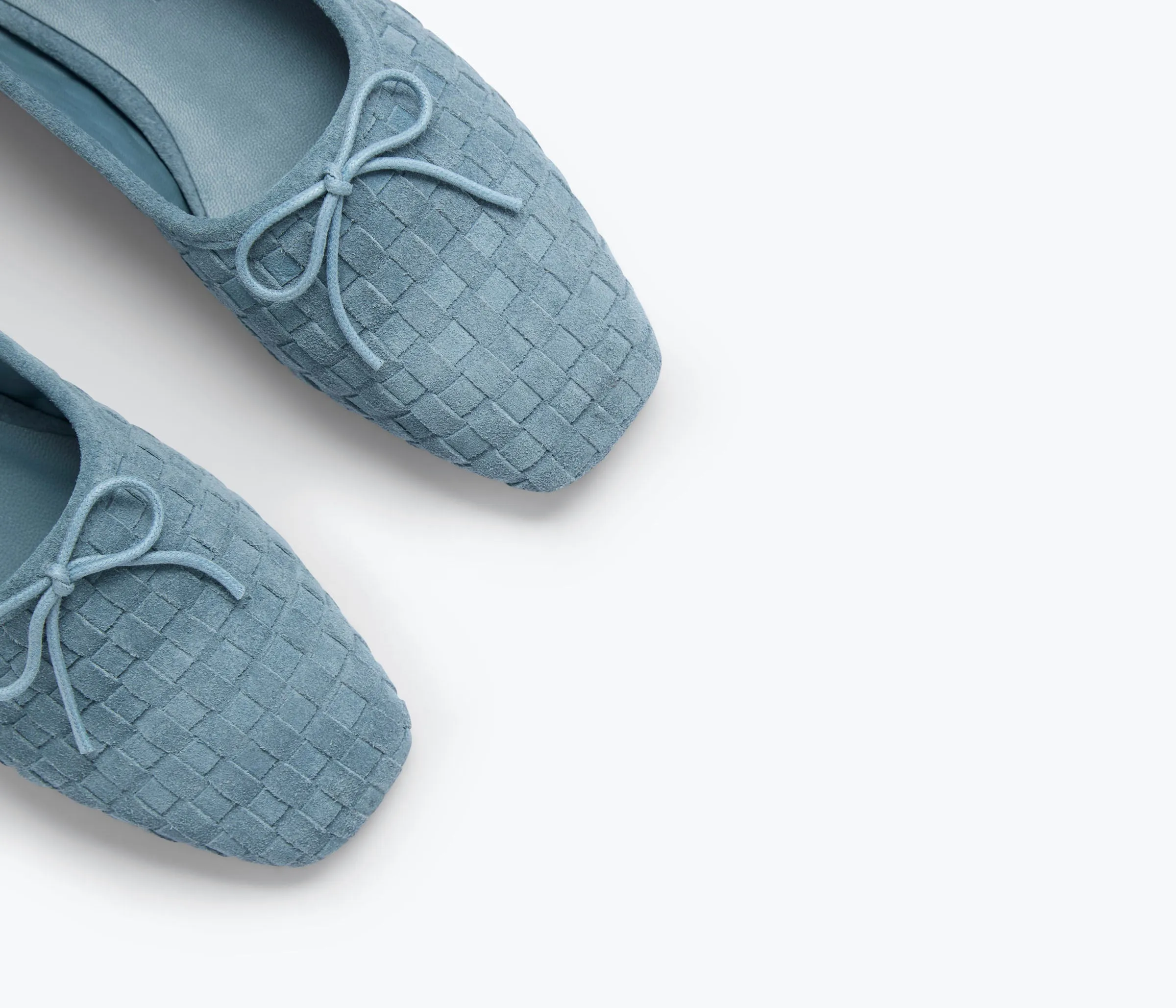 Coffee Walk Neutral Colors JADA SQUARE TOE BALLET FLAT