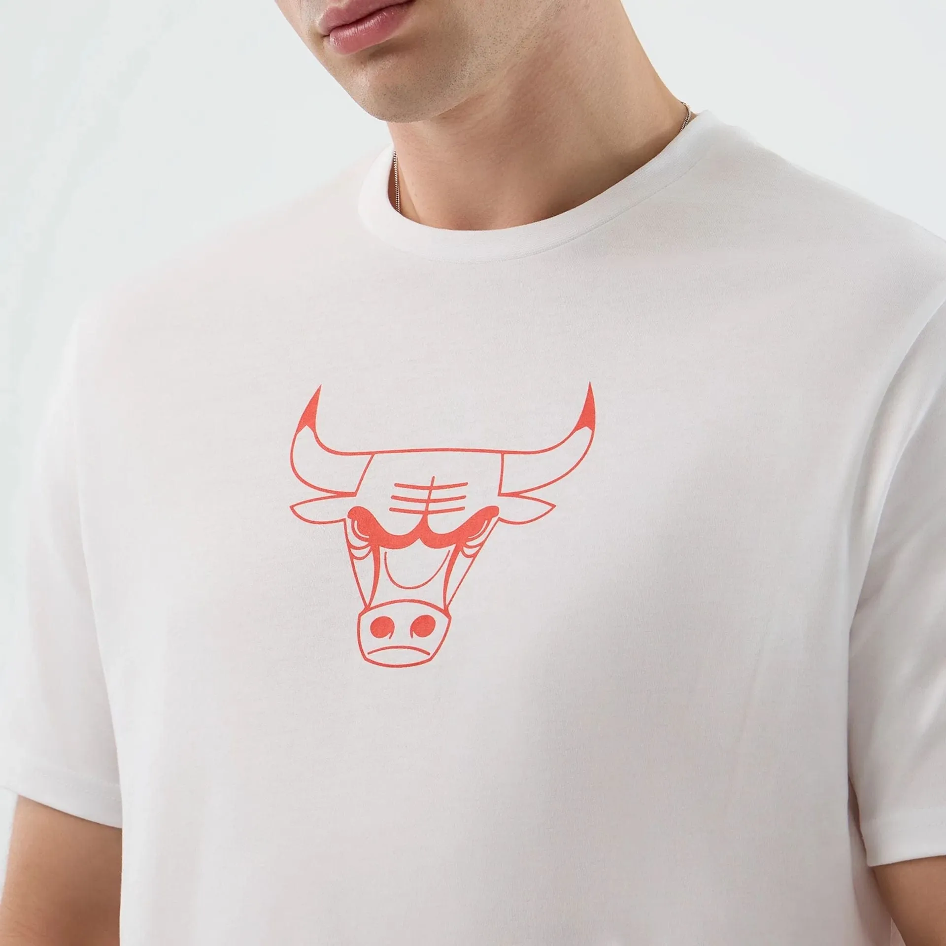 Perfect for Travel Pocket Reinforcement Chicago Bulls NBA Back To School White T-Shirt