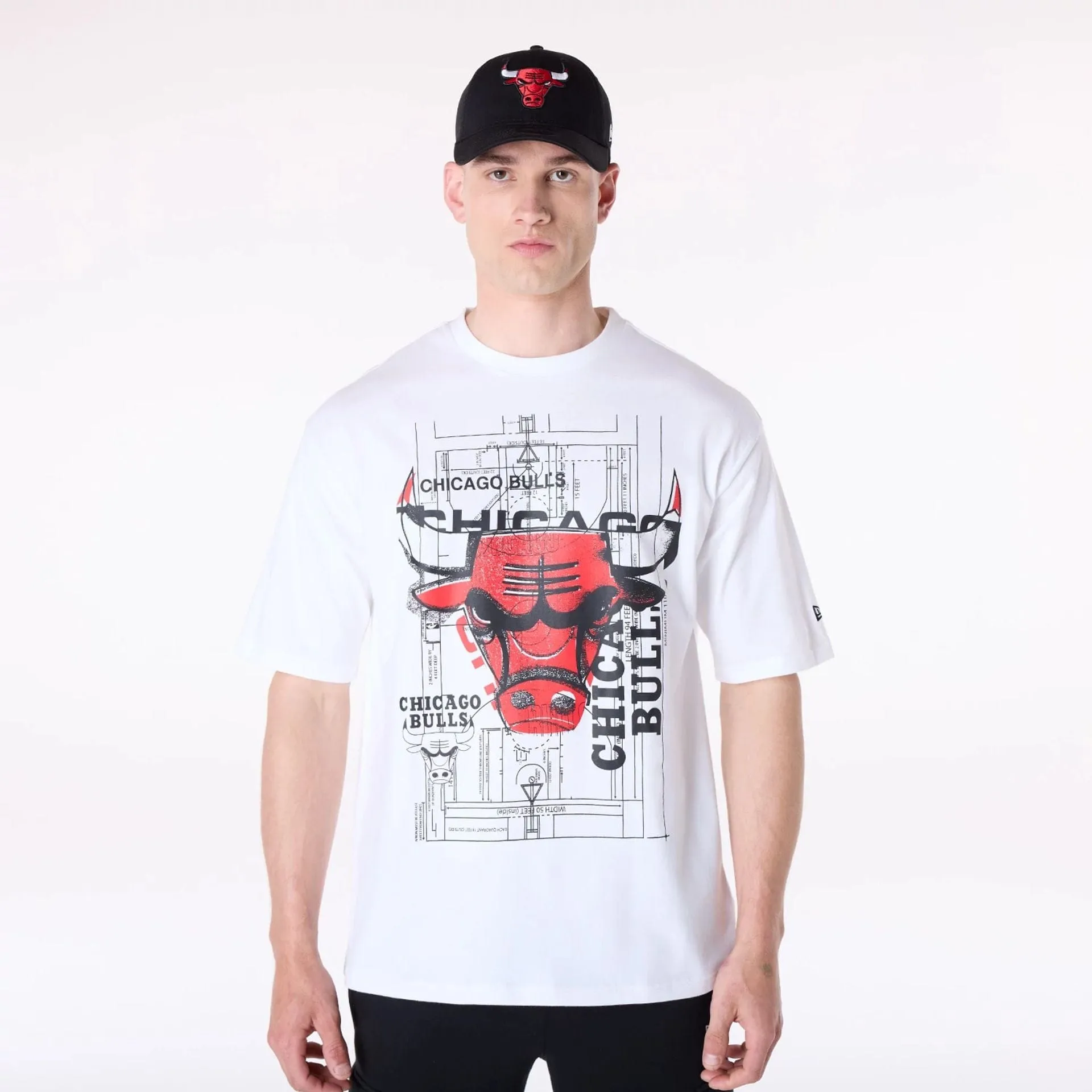 Chicago Bulls NBA Graphic White T-Shirt Premium Cotton