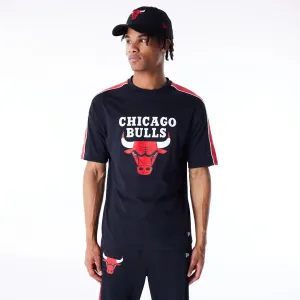 Neutral Color Chicago Bulls NBA Panel Black Oversized T-Shirt