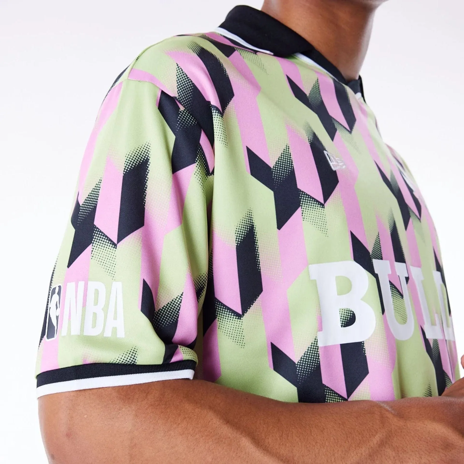 Fashionable Look WrinkleResistant Chicago Bulls NBA Soccer Pastel Green T-Shirt