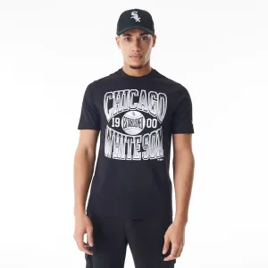 Chicago White Sox MLB Gradient Graphic Black T-Shirt Comfort Design