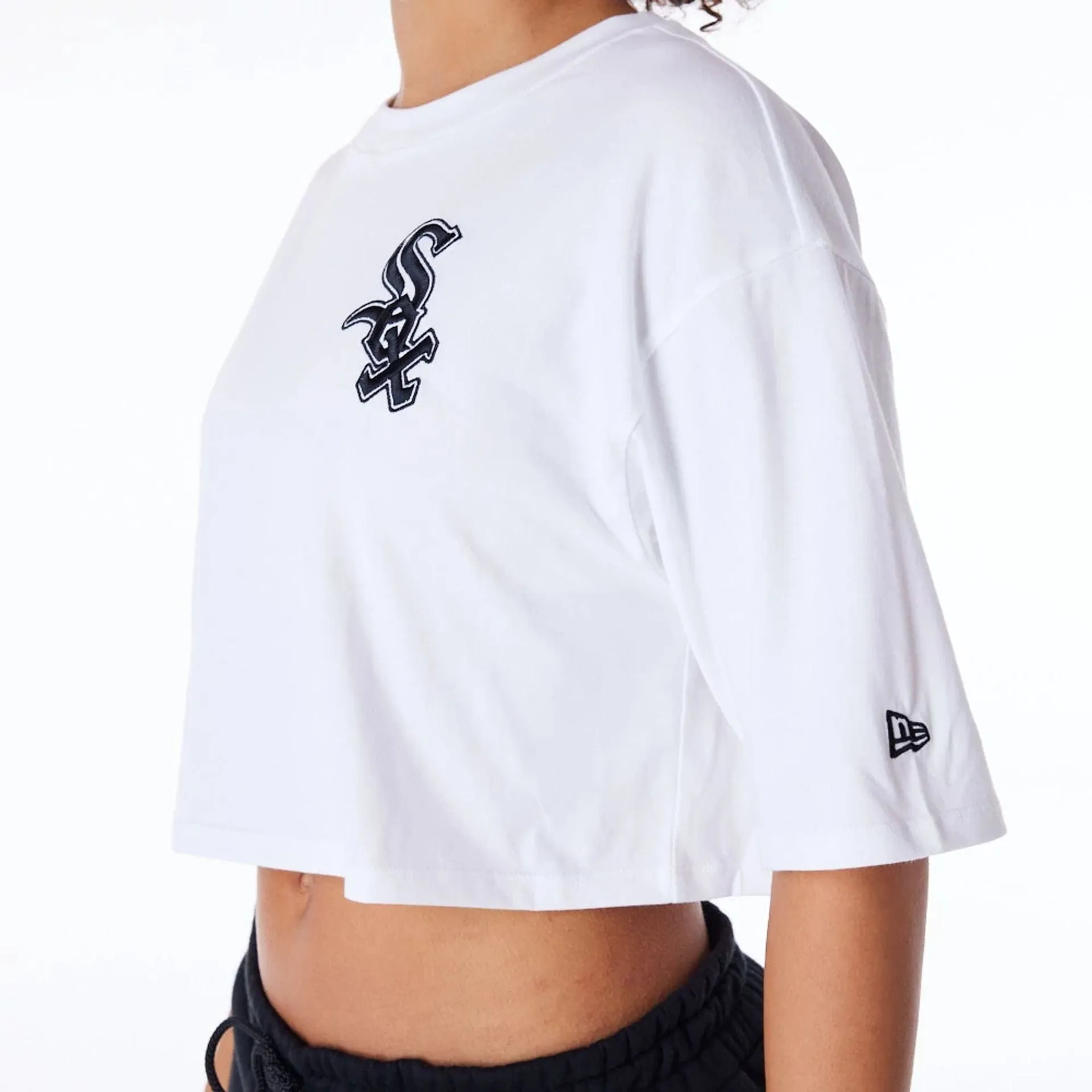 comfortable option Chicago White Sox Womens MLB Lifestyle White Crop T-Shirt