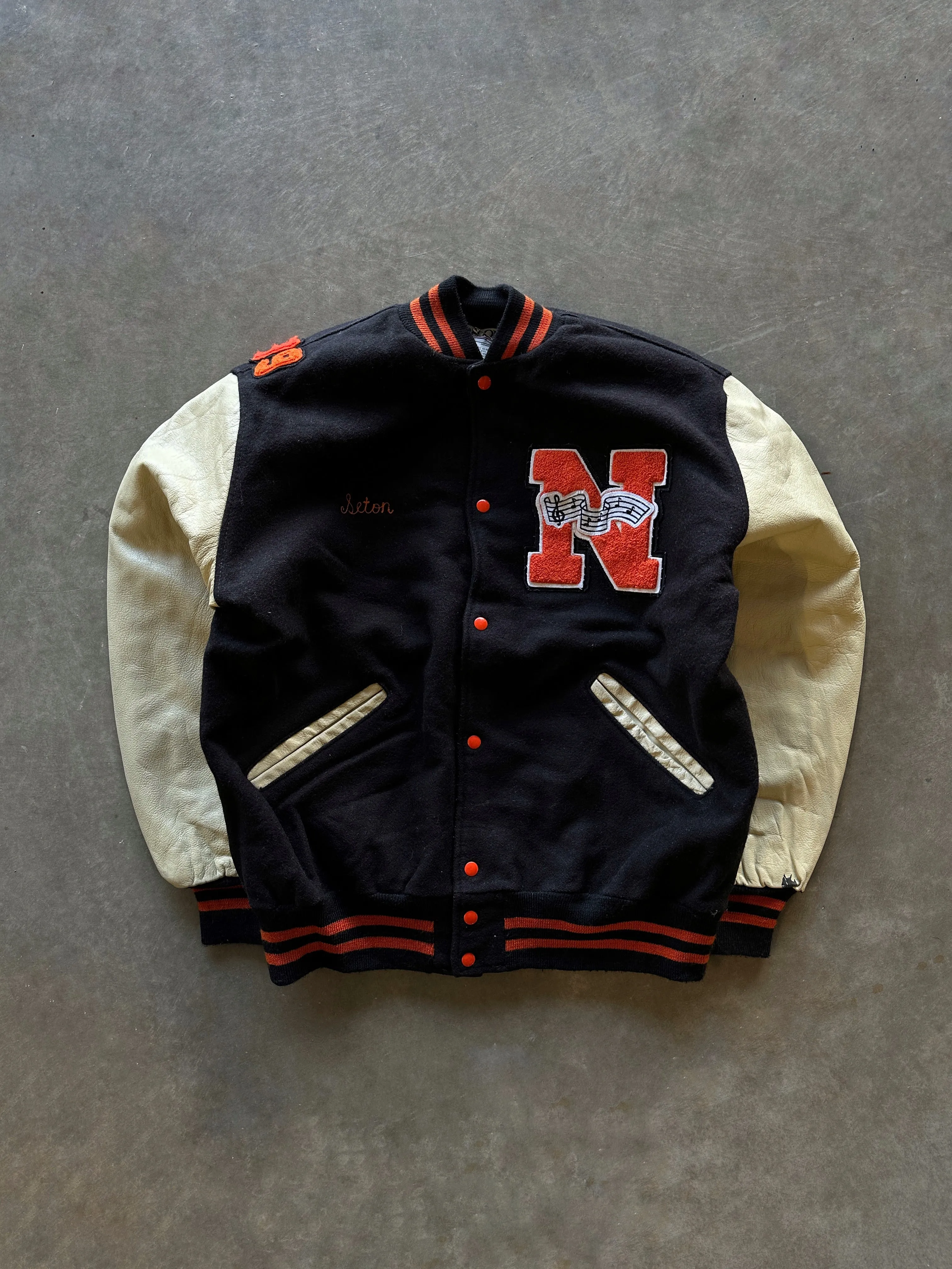90s ??Mustang?? varsity jacket (XL) Everyday Look Layered Drape