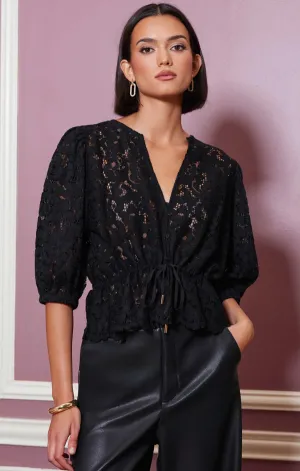 NoSlipWaistband Elite Vibe Chloe Lace Top