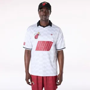 Fashion-Ready Miami Heat NBA Soccer White Oversized T-Shirt