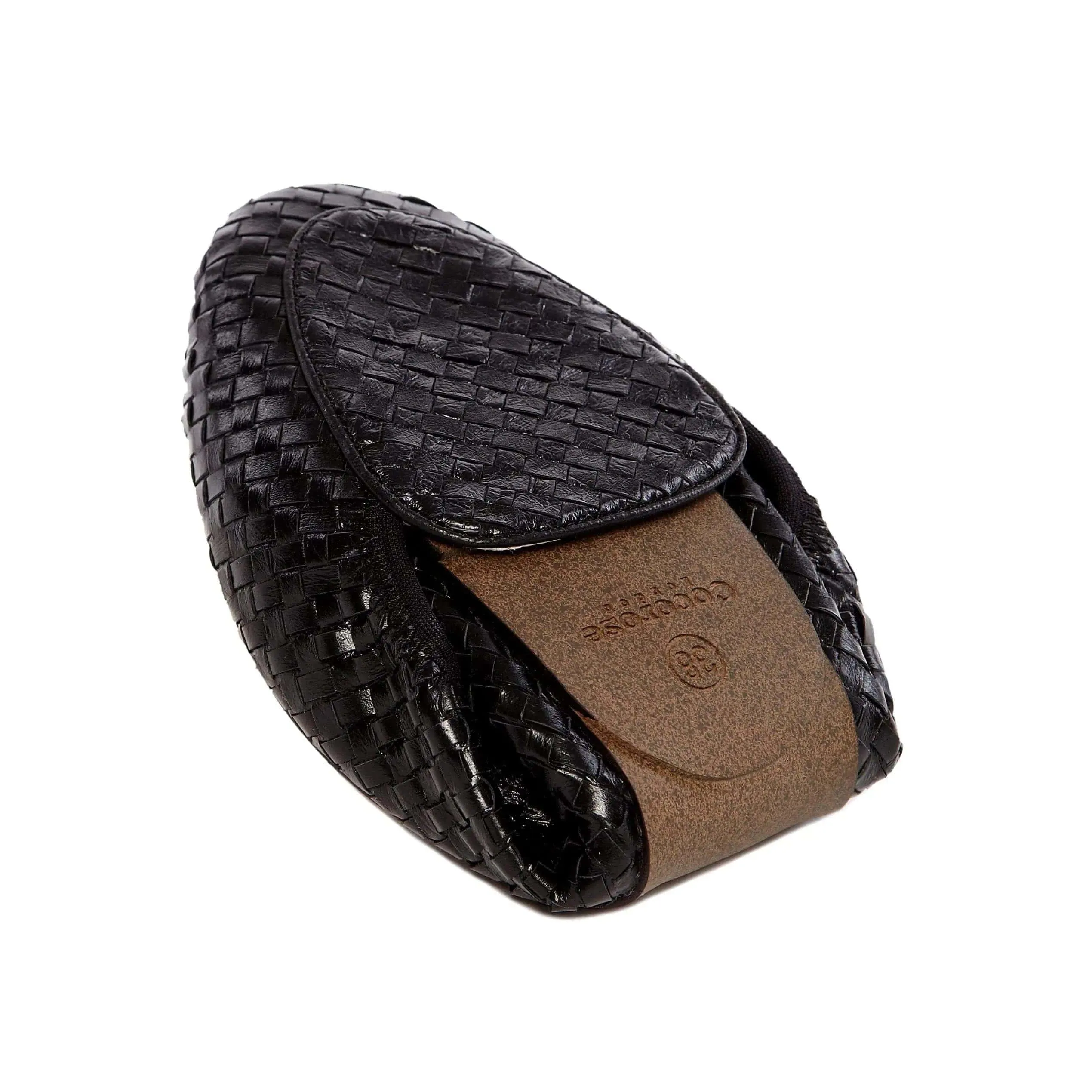 Soft Design Clapham - Black Woven Leather Loafers
