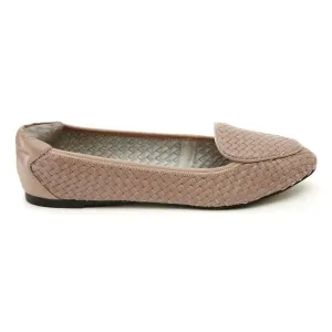 Clapham - Dusky Pink Woven Leather Loafers Urban Life