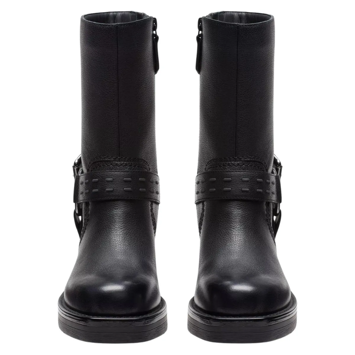 Plain look Lunch Jog Clarks Women's Rebelle Up Black Leather