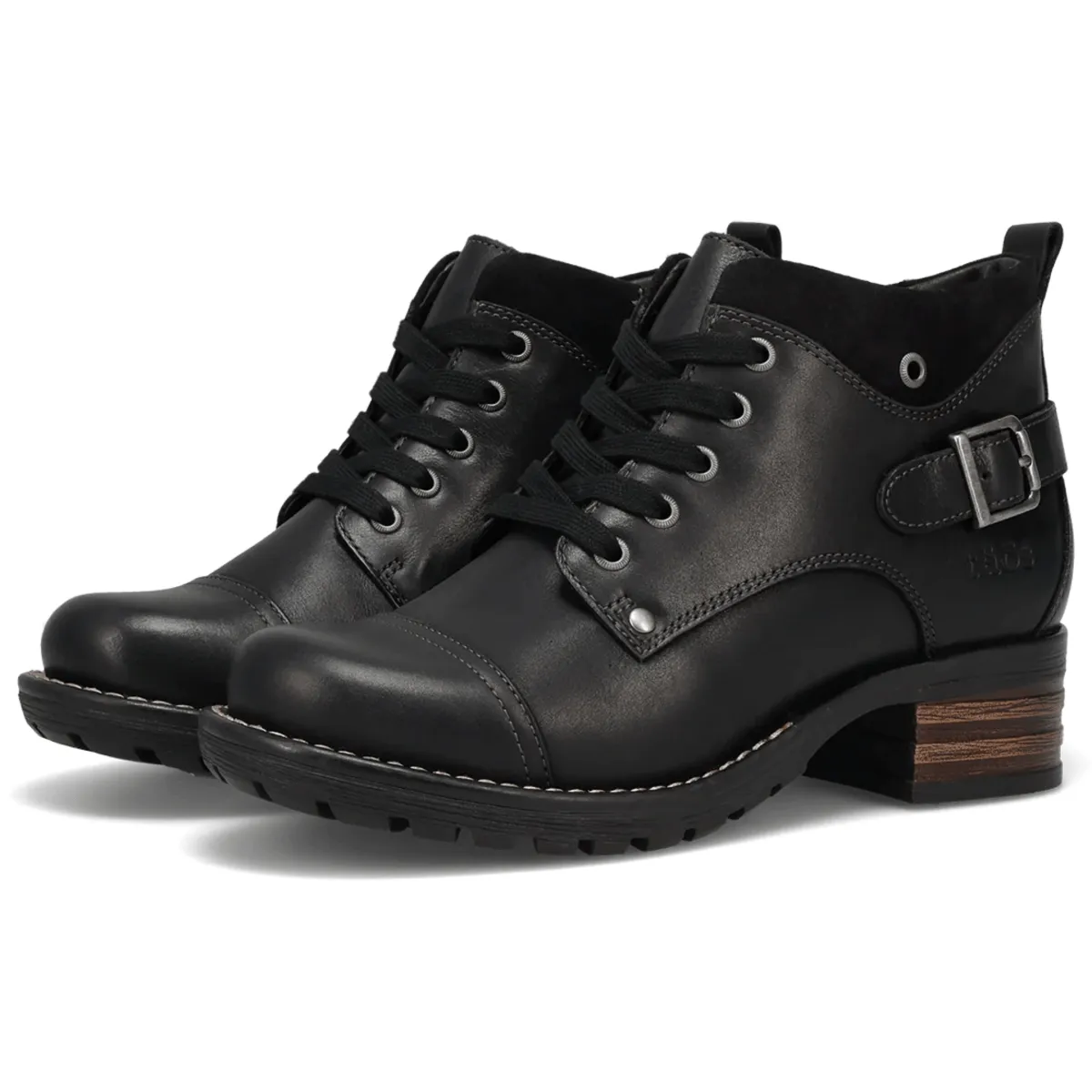 Taos Women's Mini Crave Black Leather Footwear Flex Barefoot feel