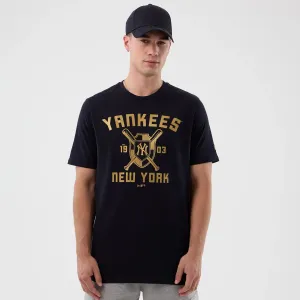New York Yankees MLB Back To School Navy T-Shirt Sustainable Production Process