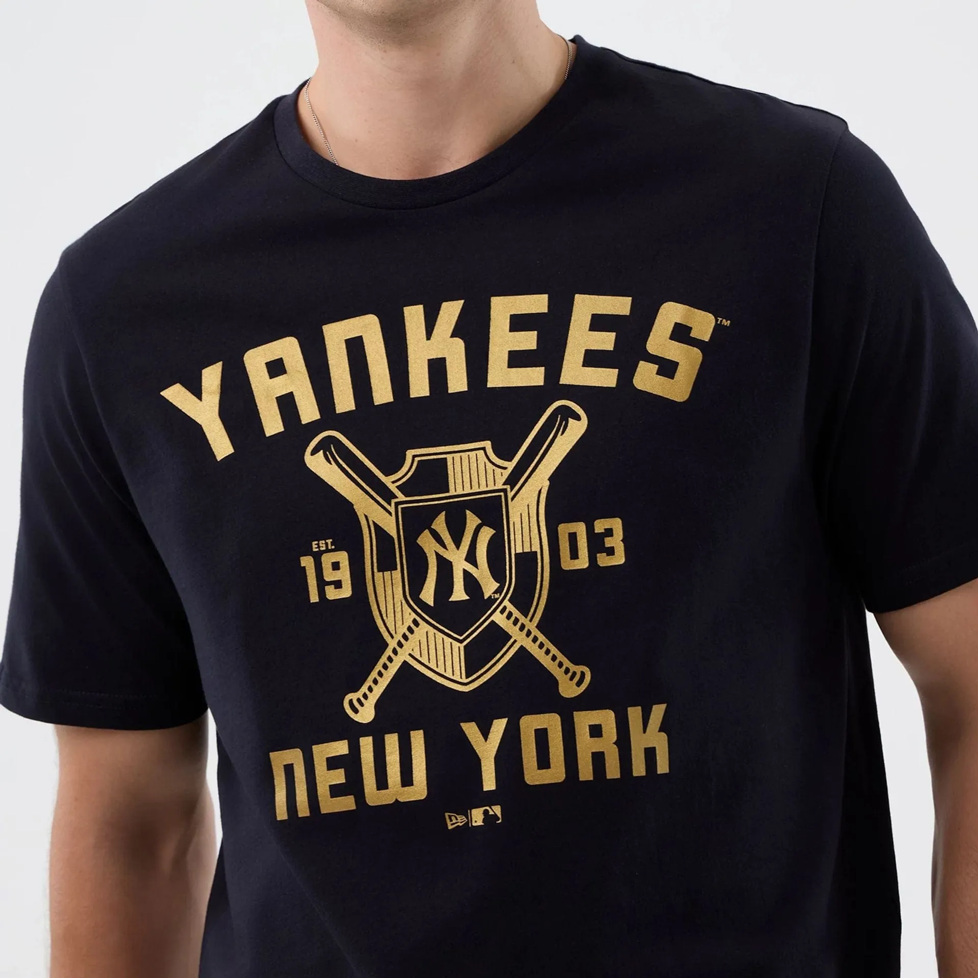 All-Day Wear Functional Fashion New York Yankees MLB Back To School Navy T-Shirt