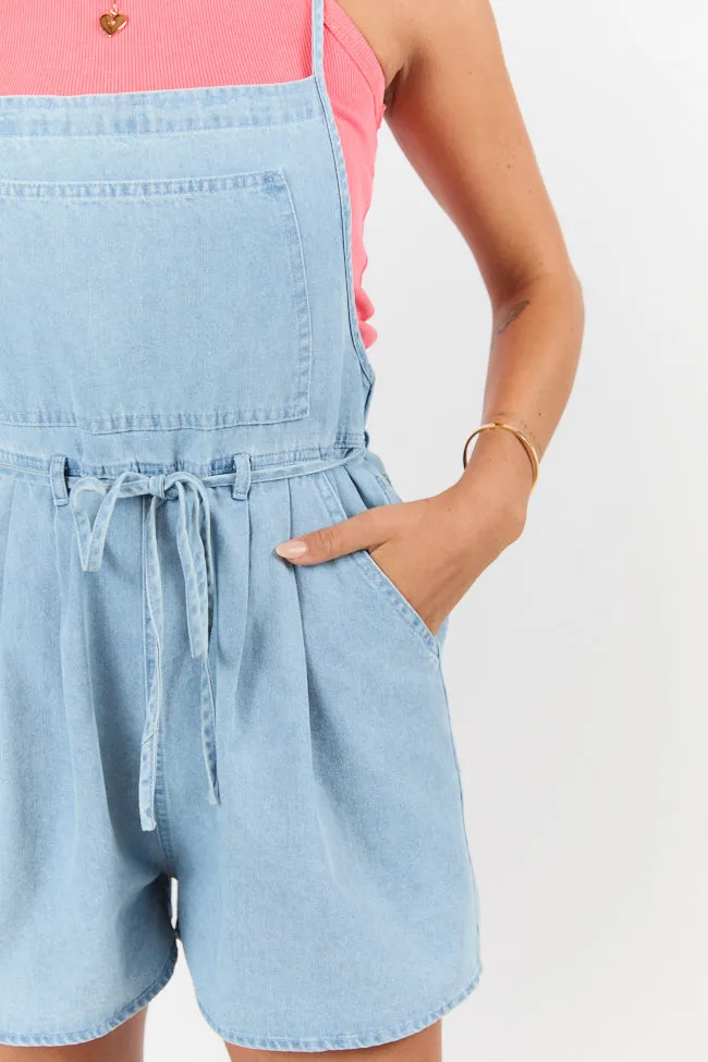Better Perspective Blue Chambray Pull On Romper SALE OdorResistant Fabric