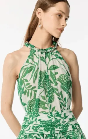 ReflectiveTrimDetails KnotFree Tailoring Cleo Top