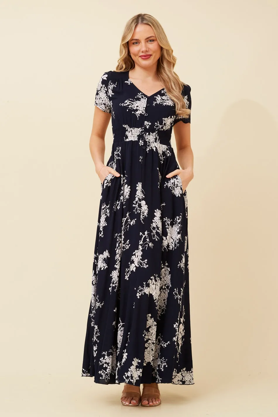 MEGAN FLORAL MAXI DRESS Resort Ready Feminine Mood
