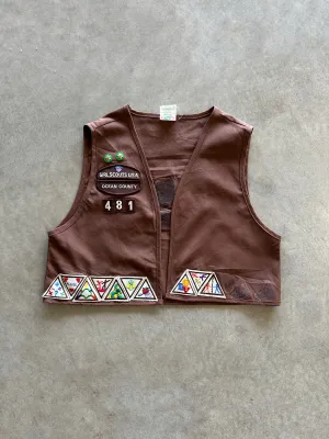 Buttery Soft Handfeel Elastic Binding 2000s scout vest (XS)