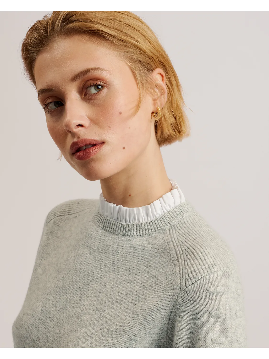 LISSIAH | LT-GREY Elegant Skirt Neo Mode