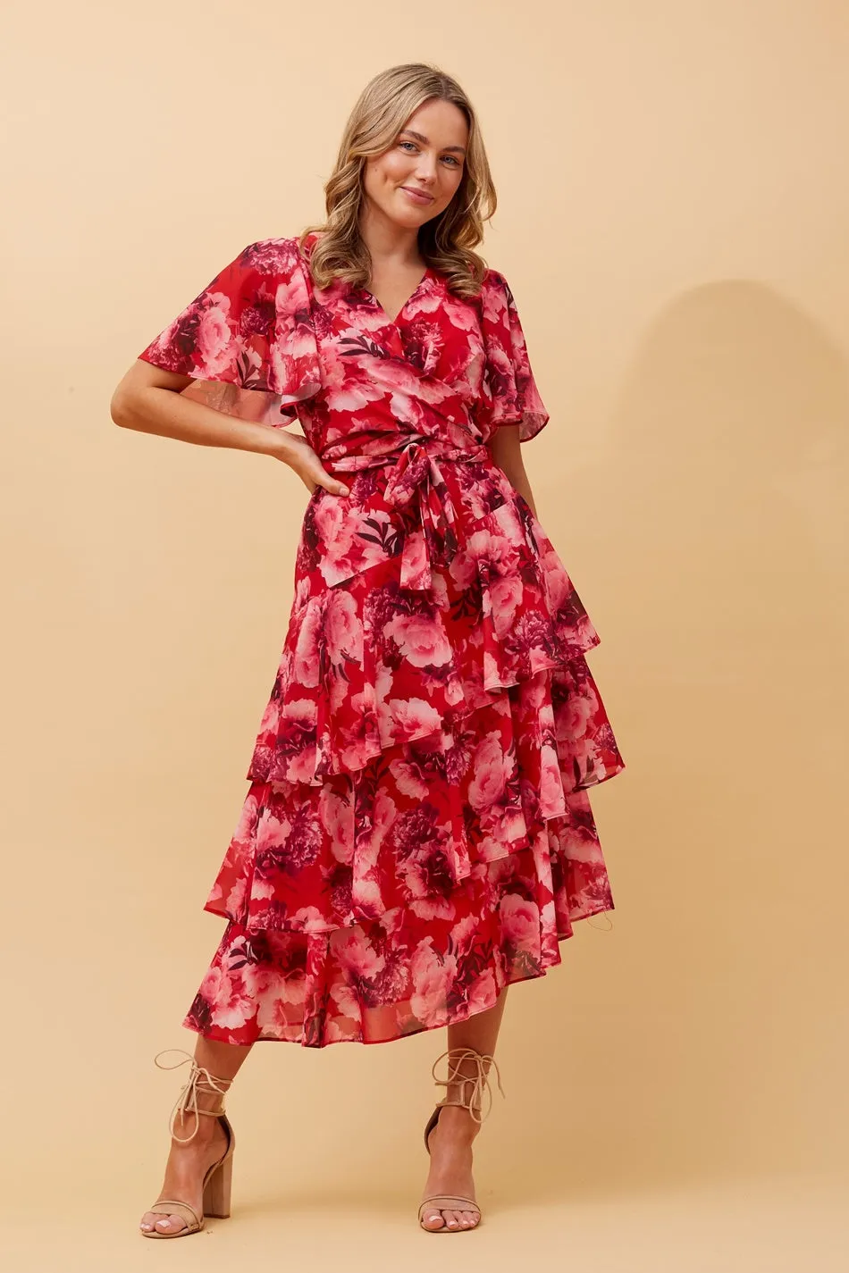 Flexible Layers WINDSOR FLORAL MIDI DRESS