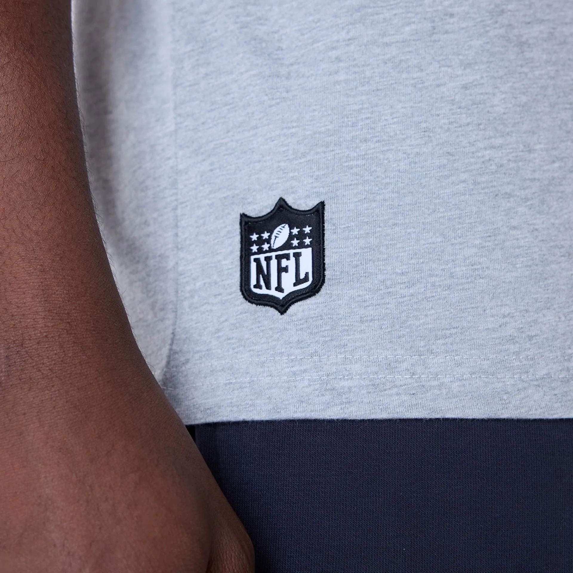 Baltimore Ravens Super Bowl Graphic Grey Oversized T-Shirt Linen blend quick-drying