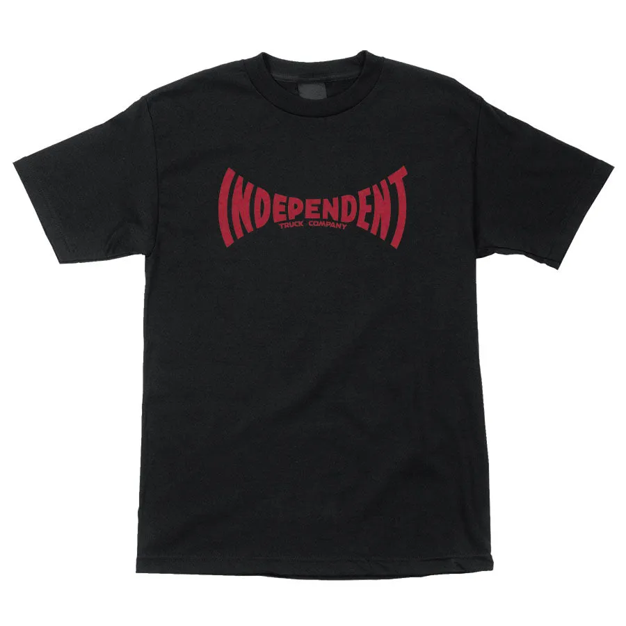 INDEPENDENT SPAN T-SHIRT BLACK Compact Packable Design Hygienic Finish