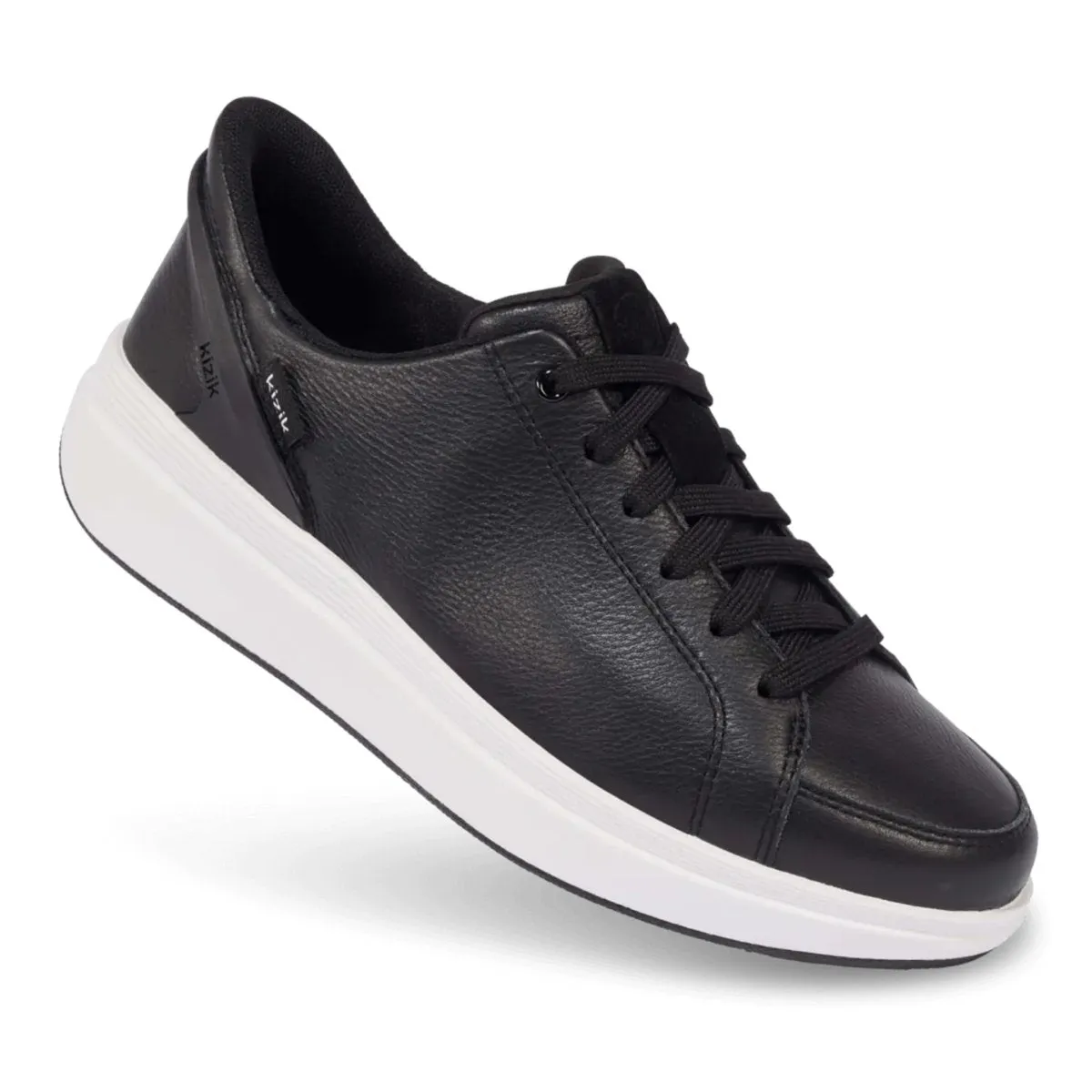 Kizik Women's Sydney Black Leather Mobile Life