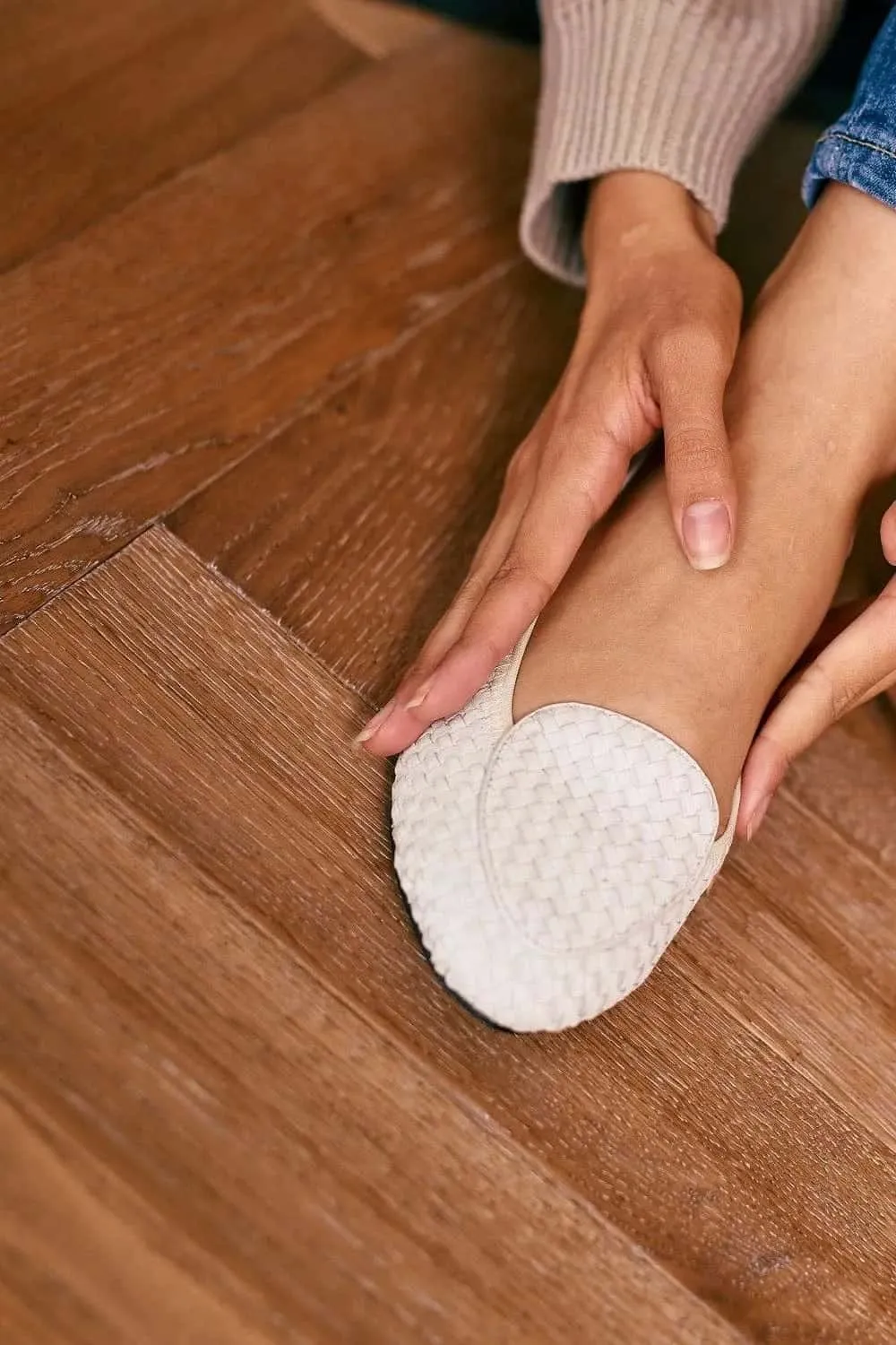 Clapham - White Woven Leather Loafers Unisex Fit Reinforced Eyelet Durability