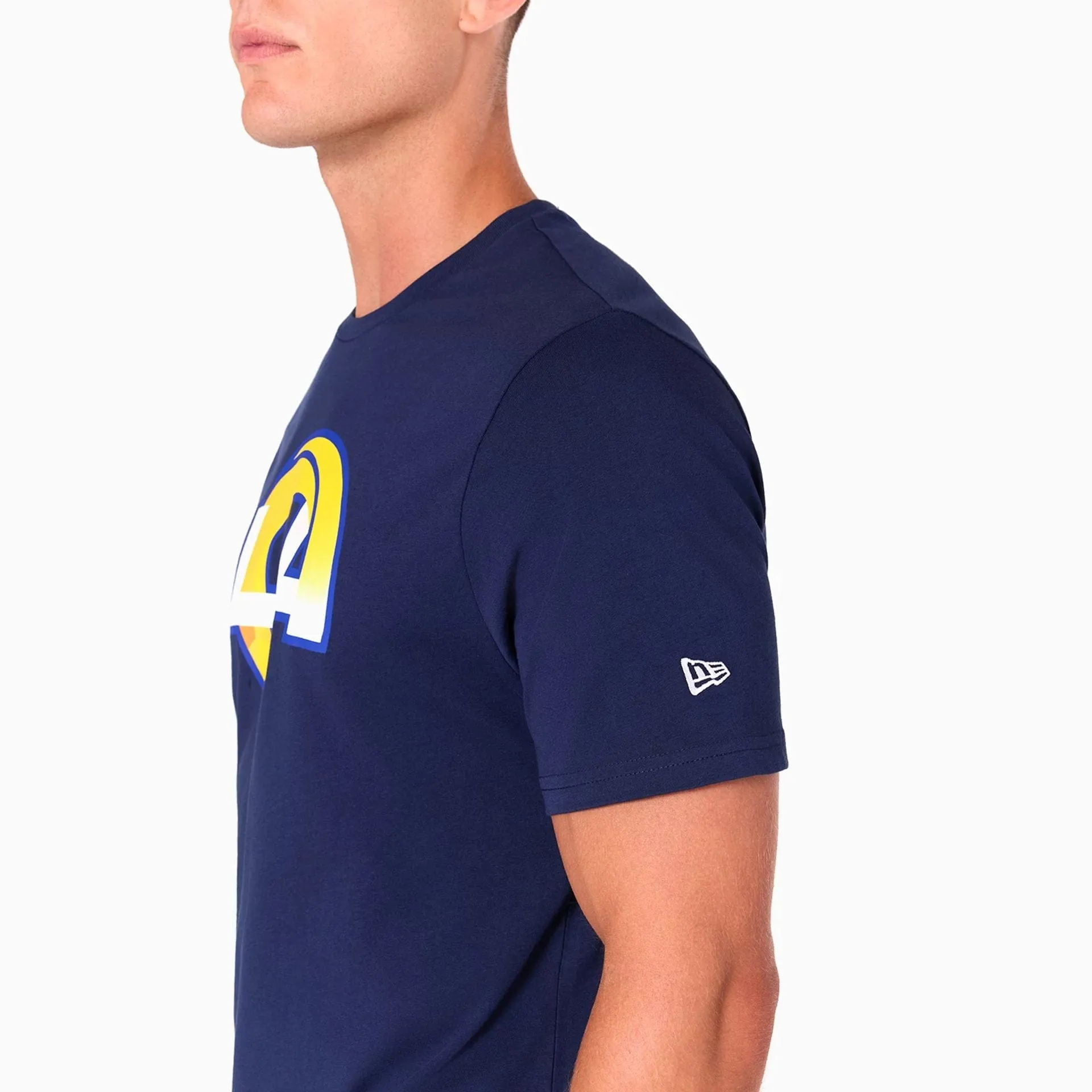LA Rams NFL Navy T-Shirt Cozy Fit Classic Layer