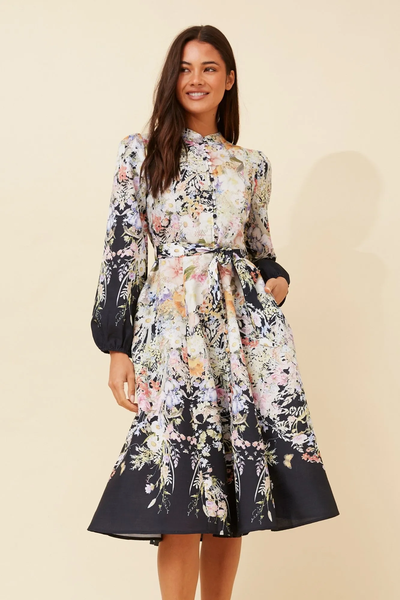 ALIATT FLORAL MIDI DRESS Breath Ease Charming Comfort