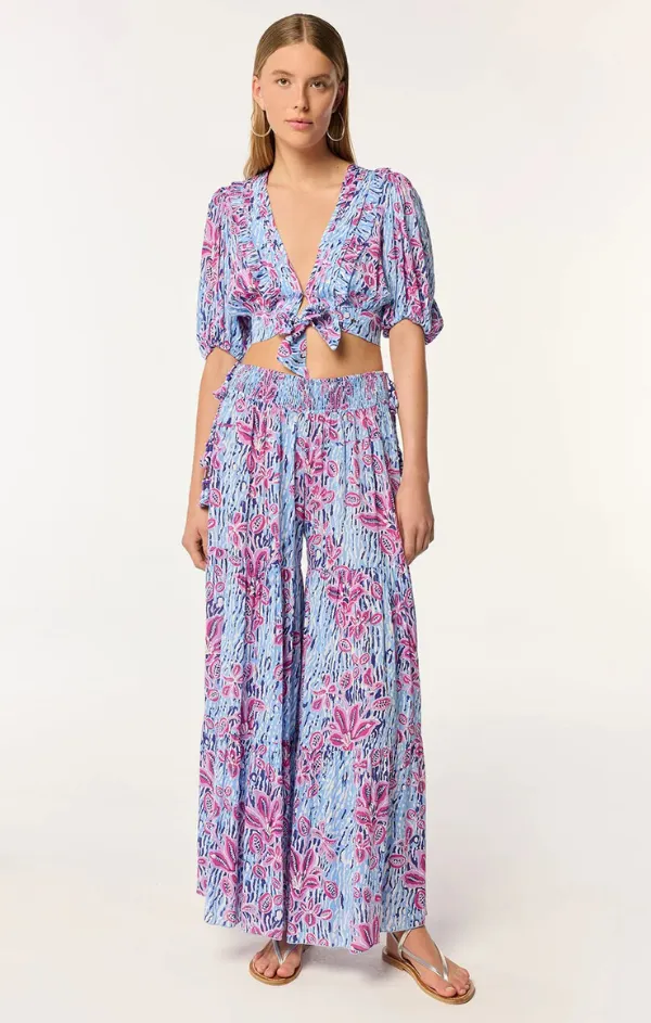 Simple and Cozy Tight Waist Soledad Pant