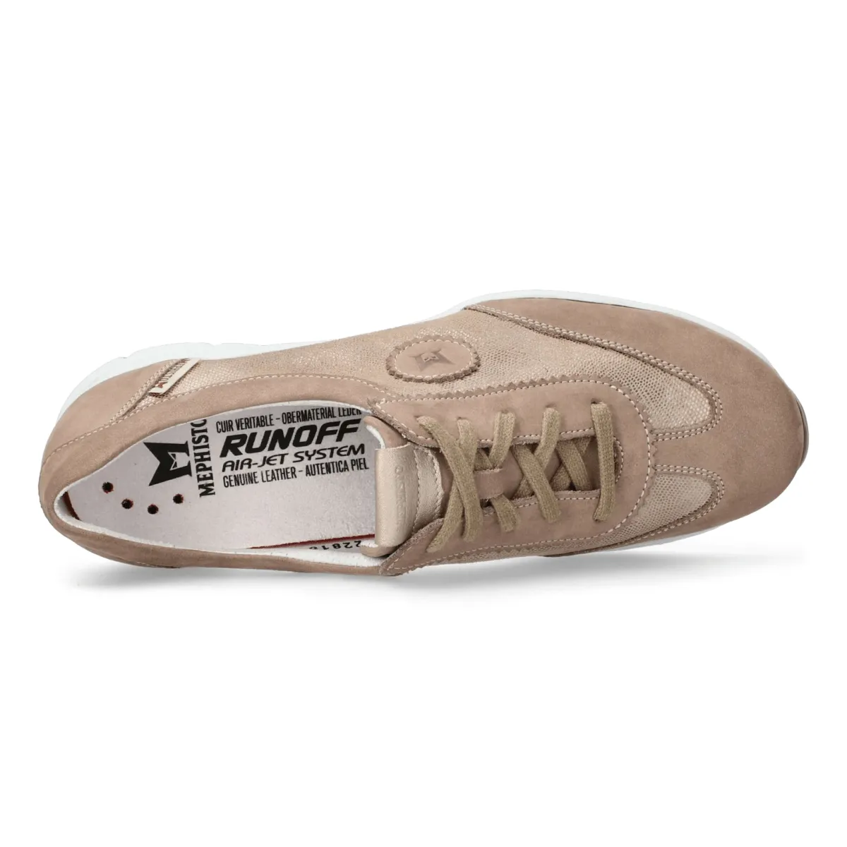 Mephisto Women's Yael Light Taupe Artesia Light Comfort