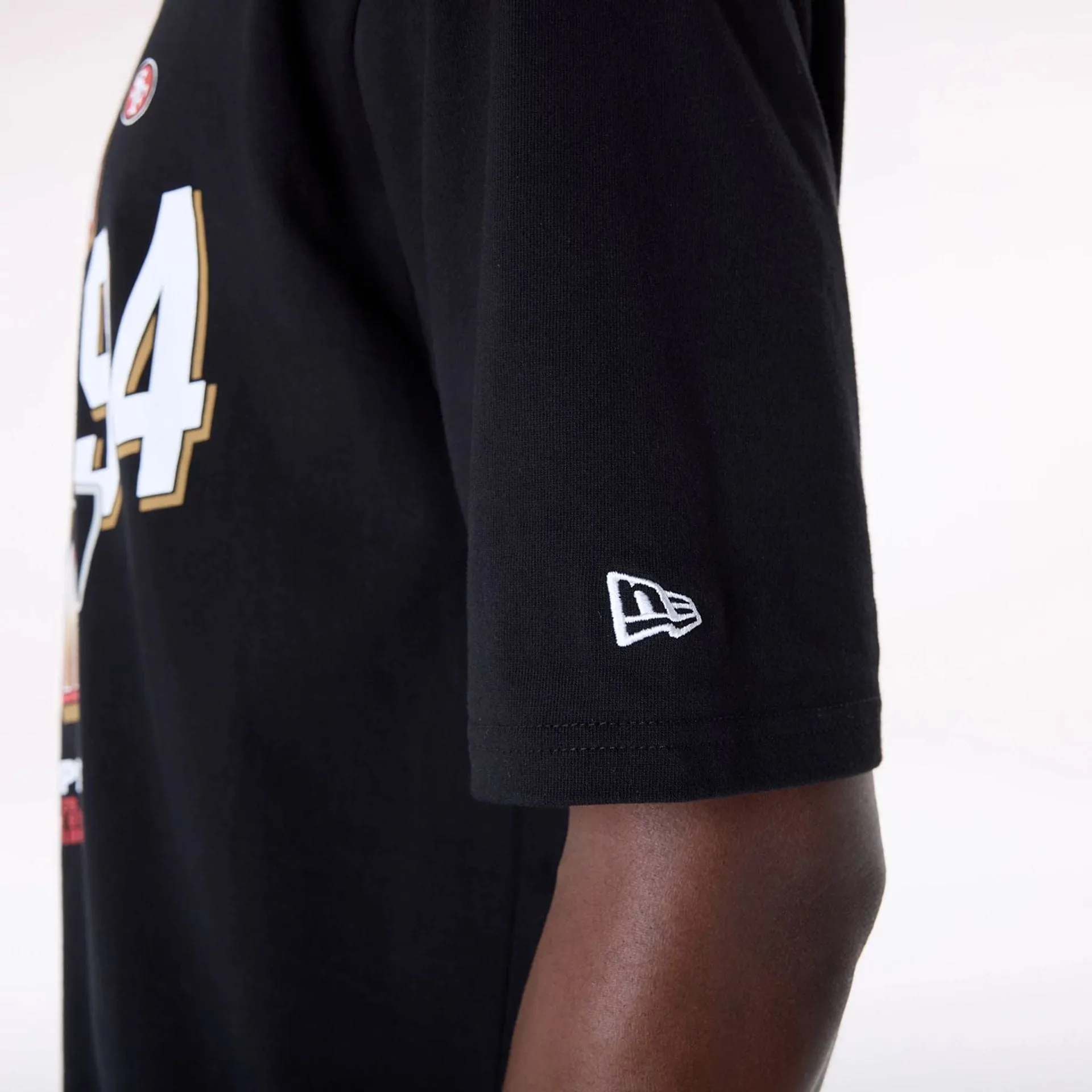 Perfect for Layering MoistureControlFibers San Francisco 49ers NFL Helmet Black T-Shirt