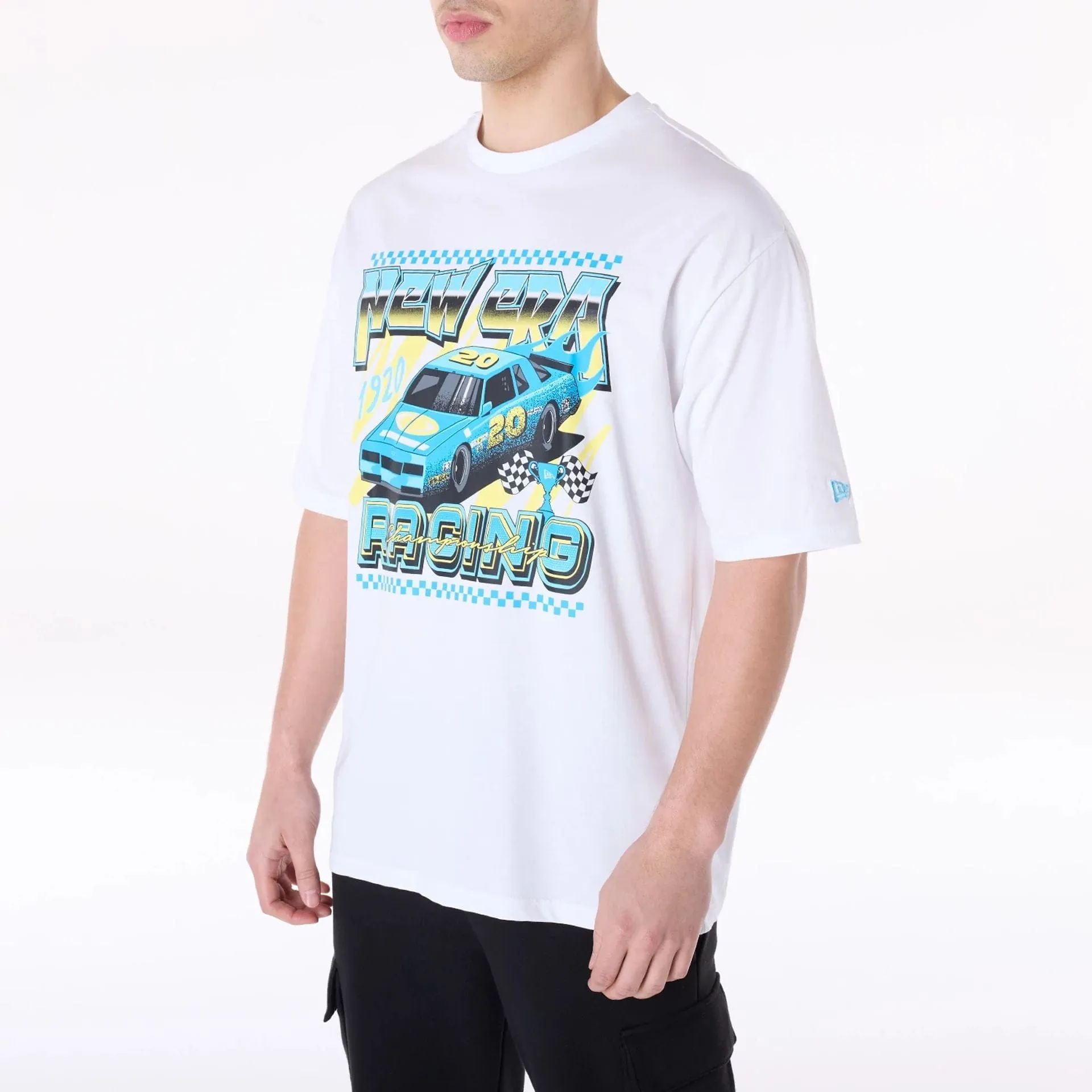Smart Fit New Era 1920 Racing Championship White T-Shirt