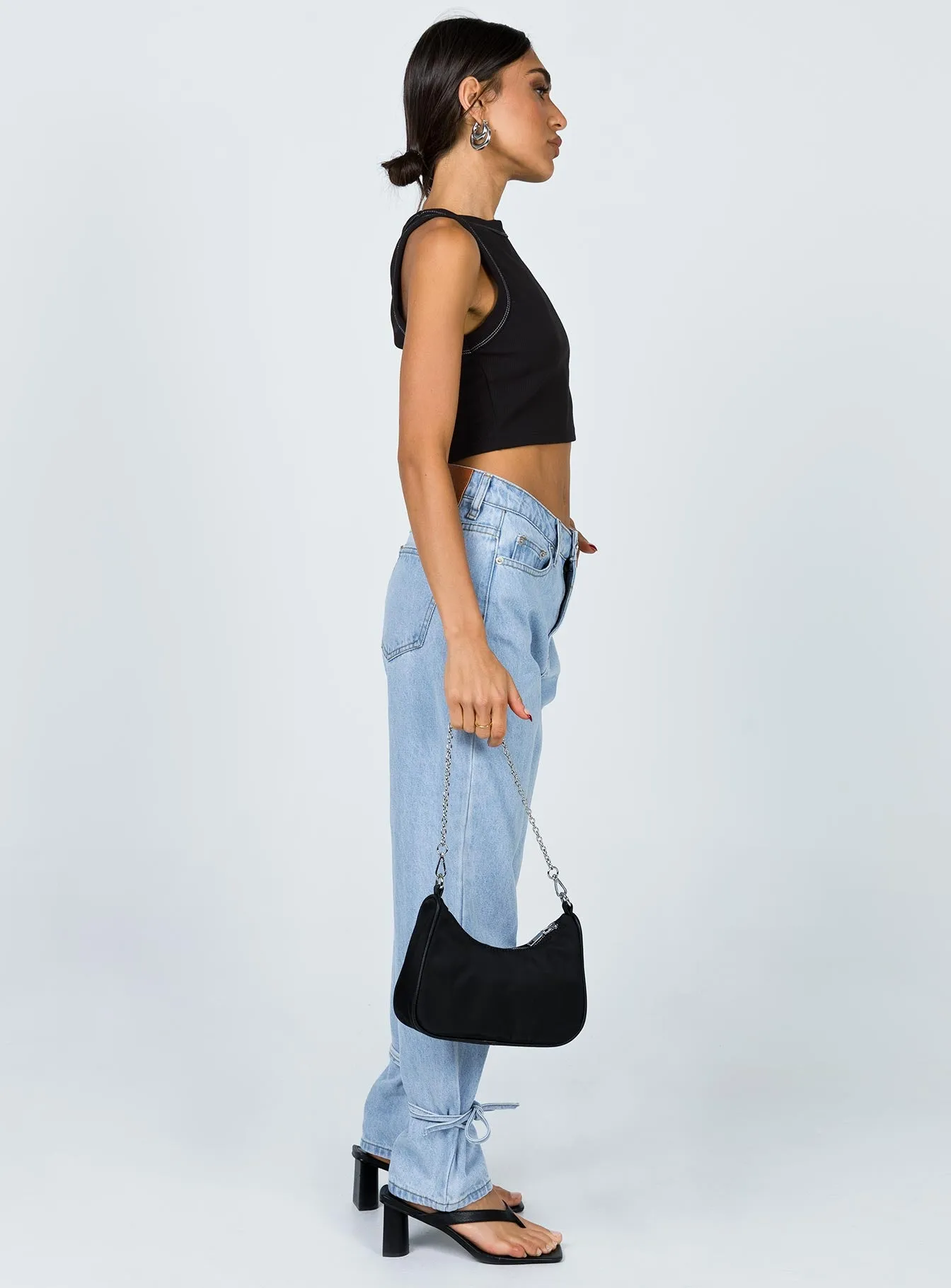 Connection Ankle Tie Denim Jeans Affordable Fashion Lover