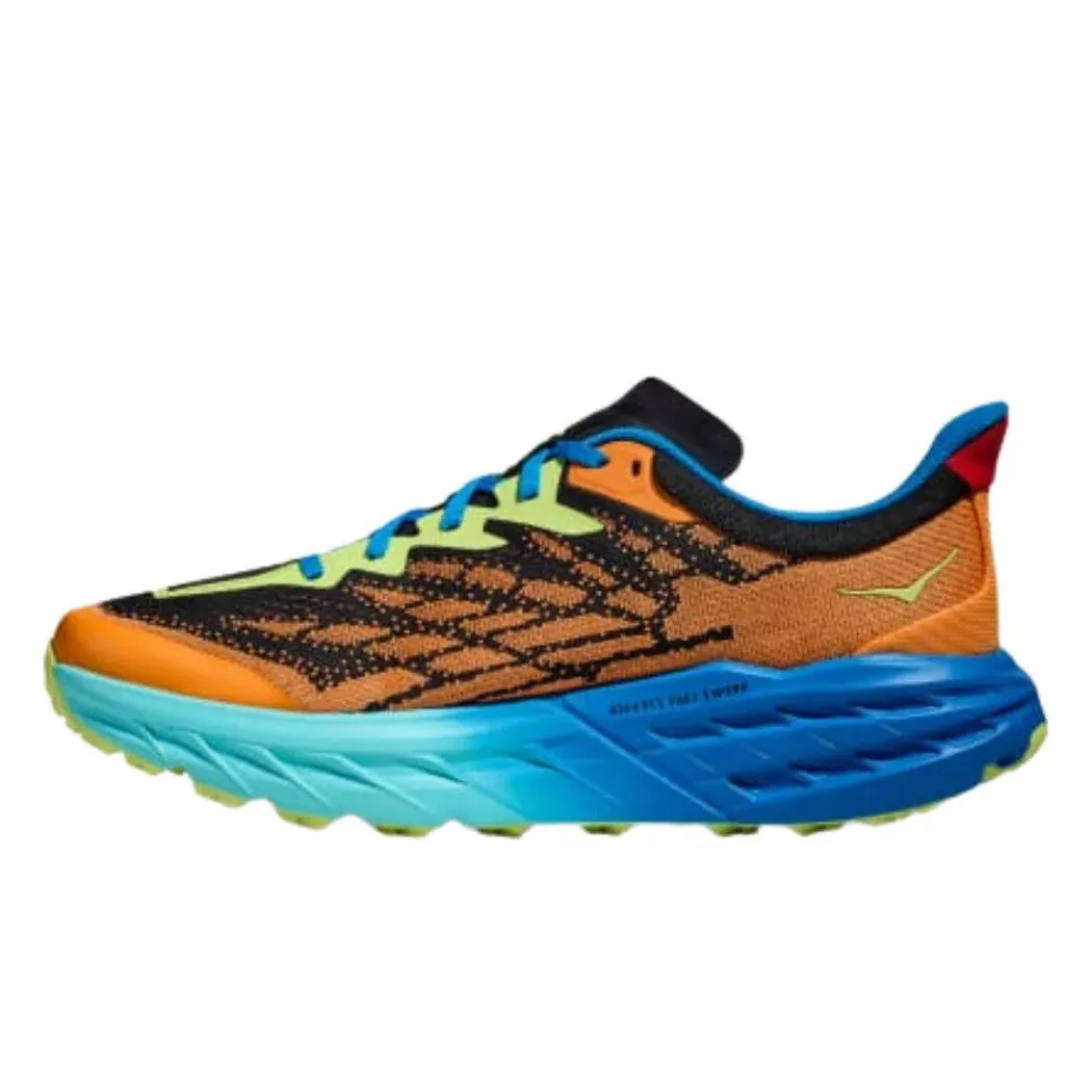 running in cold tracks shoes Stability Pods hoka Speedgoat 5 Men's Trail Running Shoes