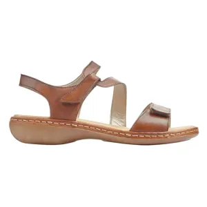 Long distance Rieker Women's 659C7-24 Tan Leather
