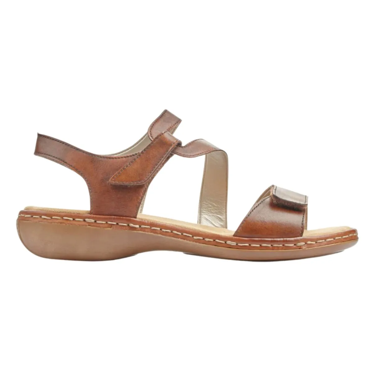 Long distance Rieker Women's 659C7-24 Tan Leather